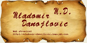 Mladomir Danojlović vizit kartica